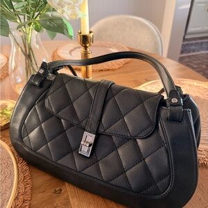 Vintage Chanel Quilted Caviar Leather Top Handle